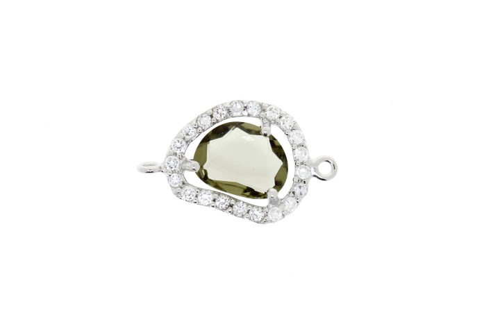 [063610001WGR] Silver 925 finding cz (White)