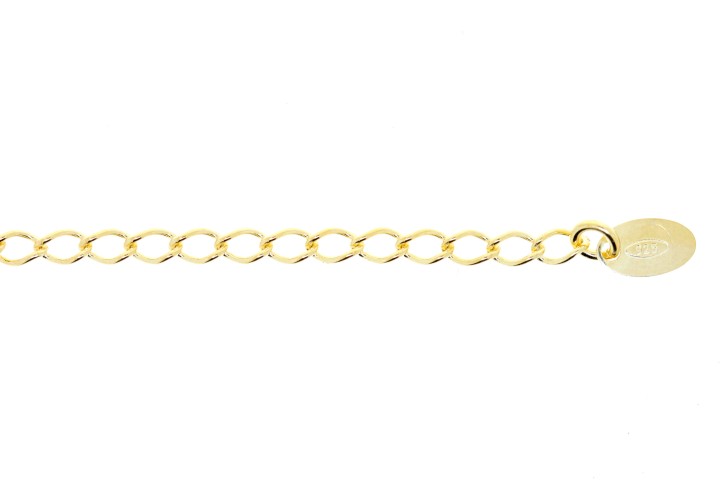 Silver chain extension 925 30/50mm con contraste 925 (pack de 10)