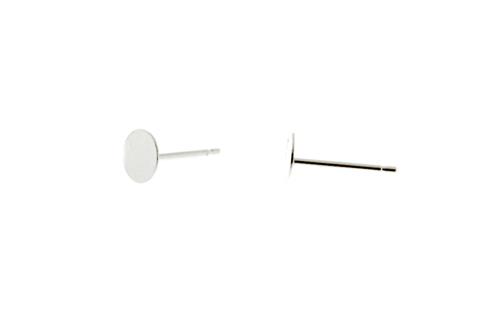 [07308FM070PL] Finding earring silver 925 7.00/10.00mm (pack of 20) (7MM)