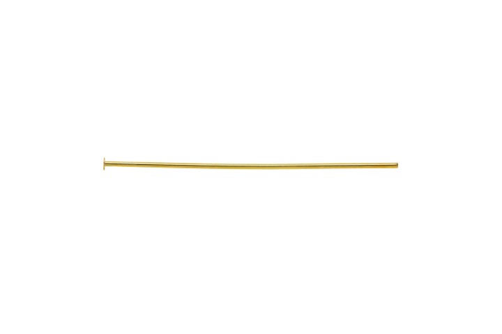 Alfiler plata 925 hilo 0.60mm con cabeza plana 1.4mm (pack de 50)