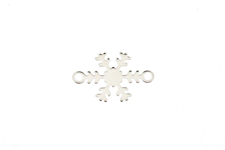 [0752500000PL] Silver 925 finding snowflake (Sterling silver)