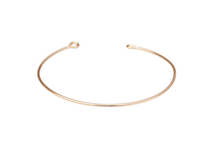 Base de brazalete plata 925 rigido 