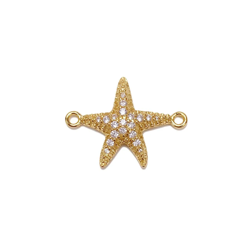 Entrepieza plata 925 cz estrella