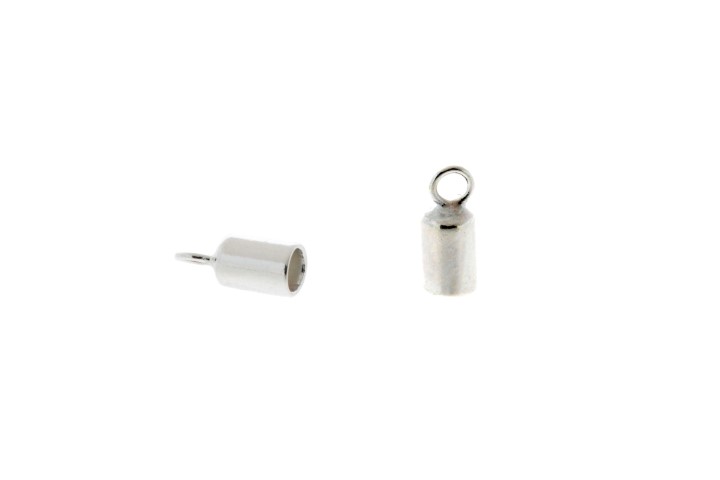 Silver 925 end cap finding 4.00/5.00/6.00mm (pack of 20)