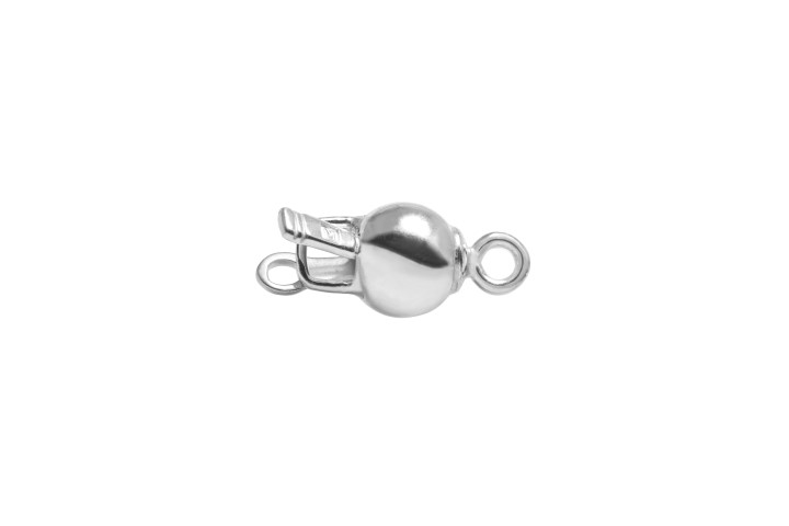 [0812507100PL] Silver 925 finding lock ball (Sterling silver)