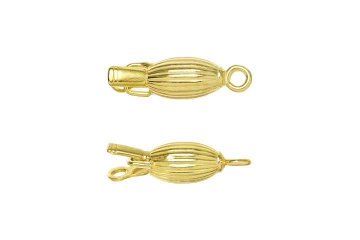 Silver 925 finding lock oval