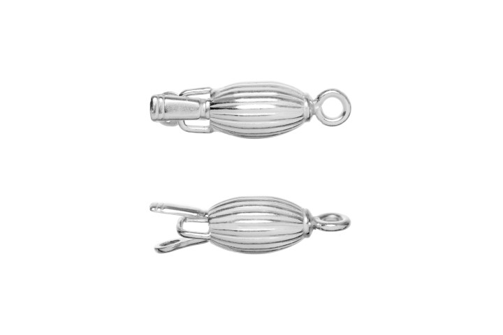 [0812606000PL] Silver 925 finding lock oval (Sterling silver)