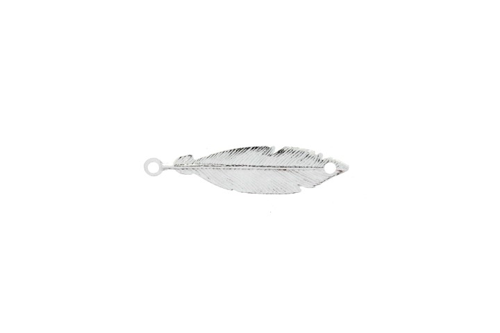 Entrepieza plata 925 pluma