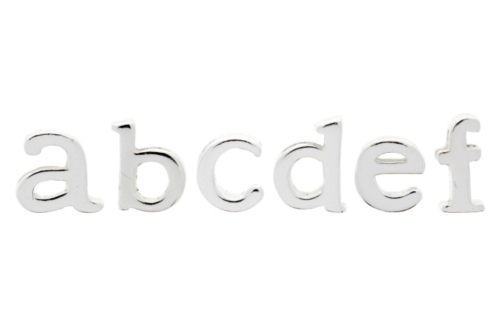 Silver 925 letter finding