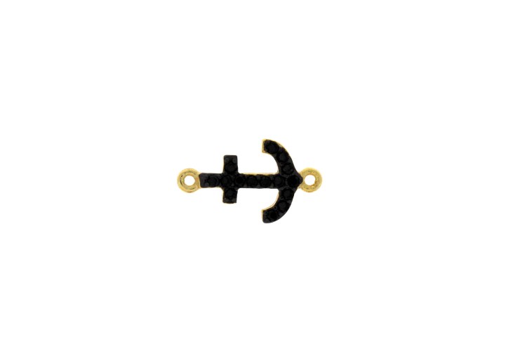 Silver 925 anchor cz finding