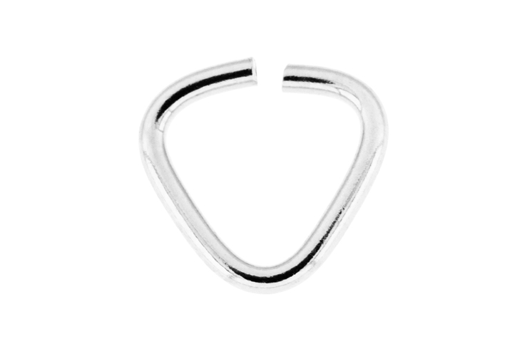 Silver 925  open triangle jump rings