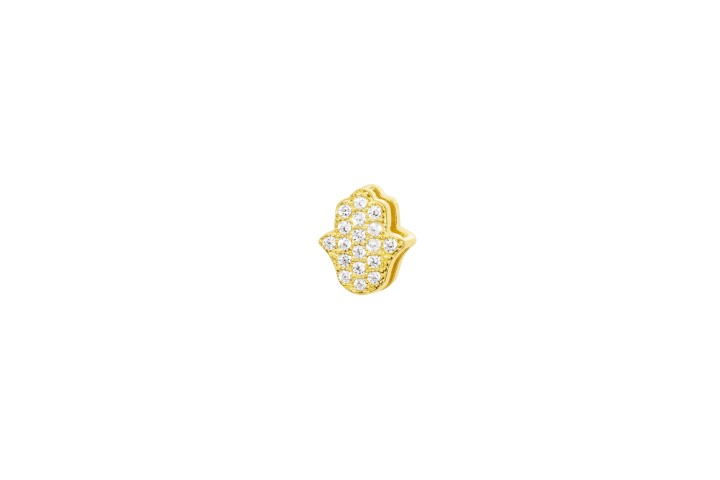 [098880002ZBL] Silver 925 finding cz (White, Gold plated)