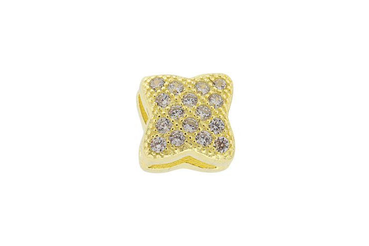 [098990002ZBL] Silver 925 finding cz (White, Gold plated)
