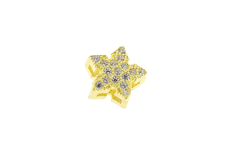 [099000002ZBL] Entrepieza plata 925 zirconita  (Blanca, Oro)