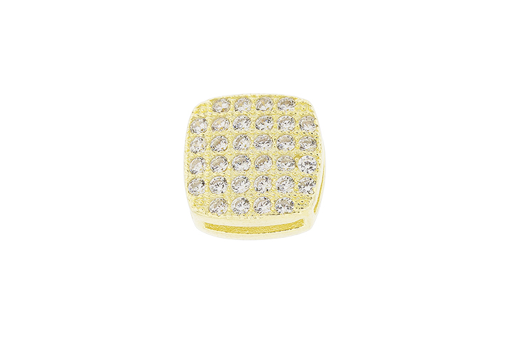 [099010002ZBL] Silver 925 finding cz (White, Gold plated)