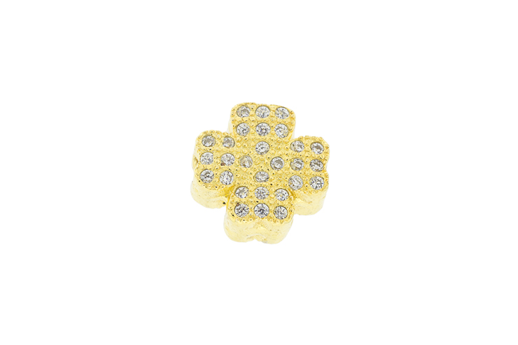 [099020002ZBL] Silver 925 finding cz (White, Gold plated)