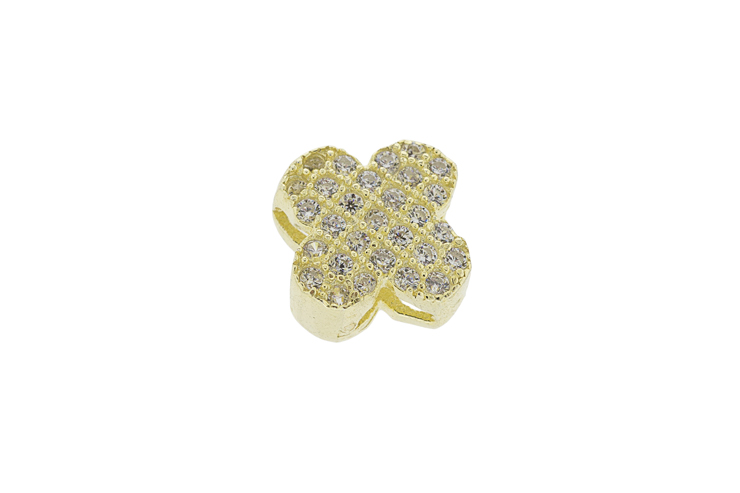 [099030002ZBL] Silver 925 finding cz (White, Gold plated)