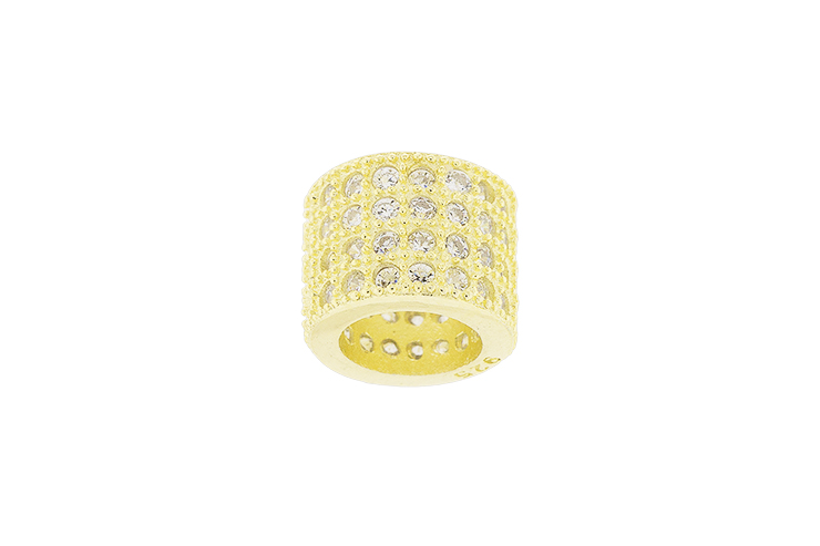 Entrepieza plata 925 zirconita 4 lineas 