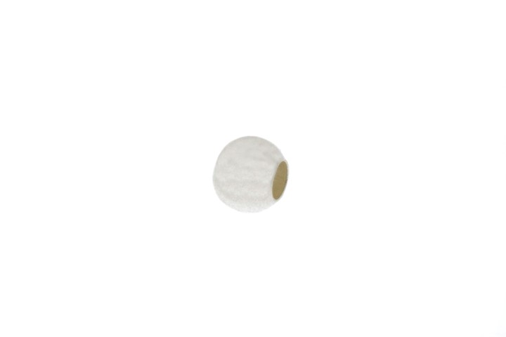 [1061223000PL] Sterling silver silicone beads (3.0MM + AGUJERO INT. 1.2MM, Sterling silver)