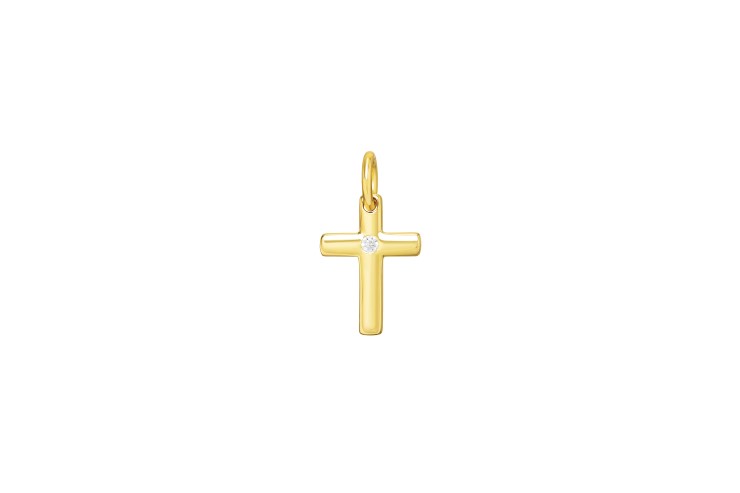 Silver 925 cz cross charm