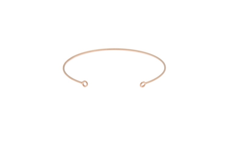 Base de brazalete plata 925 rigido 