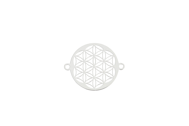 Entrepieza plata 925 flor de la vida