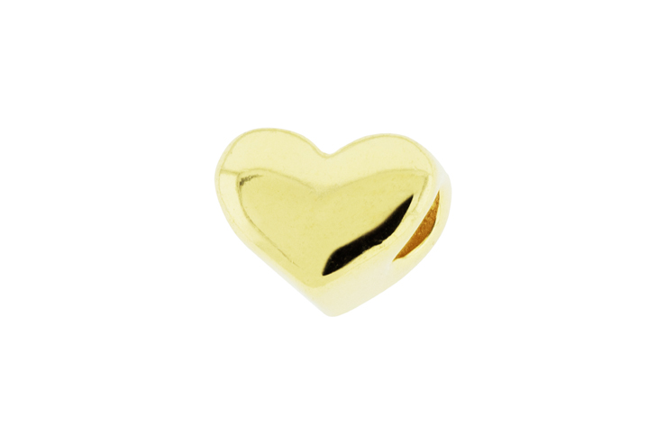 Entrepieza plata 925 corazon pasante