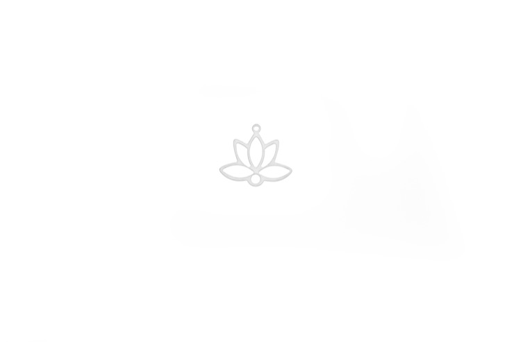 Entrepieza plata 925 flor de loto 