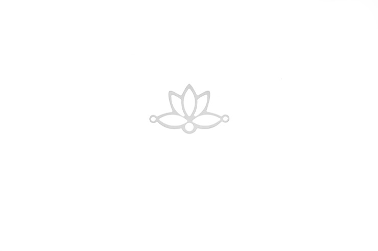 [1199900000PL] Entrepieza plata 925 flor de loto (Plata)
