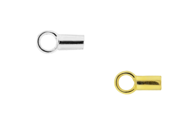 Silver 925 end cap finding 4.00/5.00mm (pack of 10)