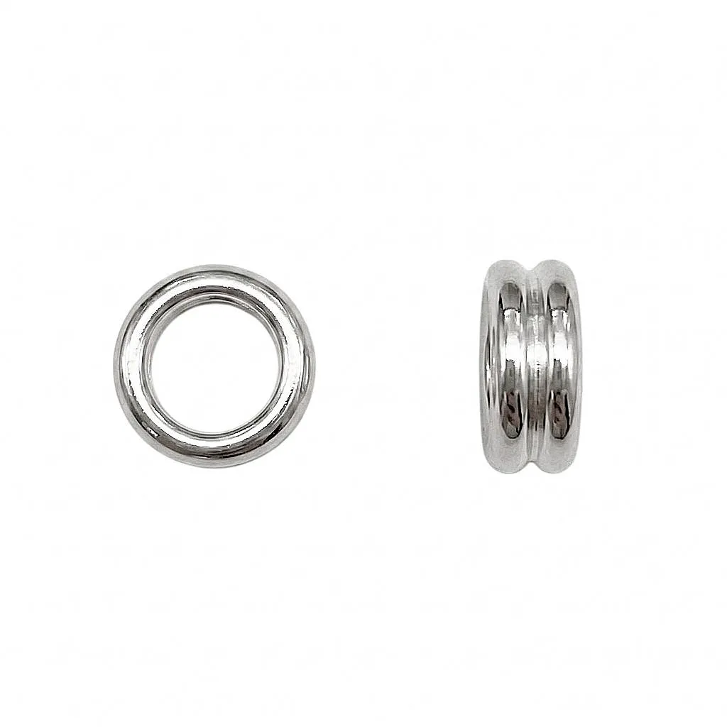 Sterling Silver Double Open Jump Rings - 0.8mm x 4.6mm 