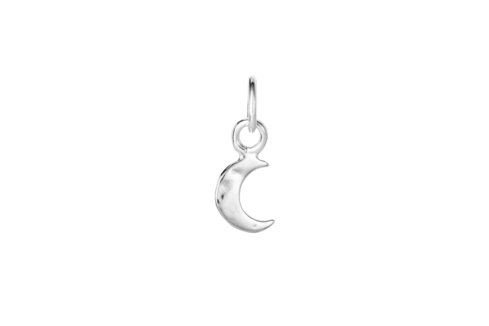 Charm plata 925 luna 5x3mm
