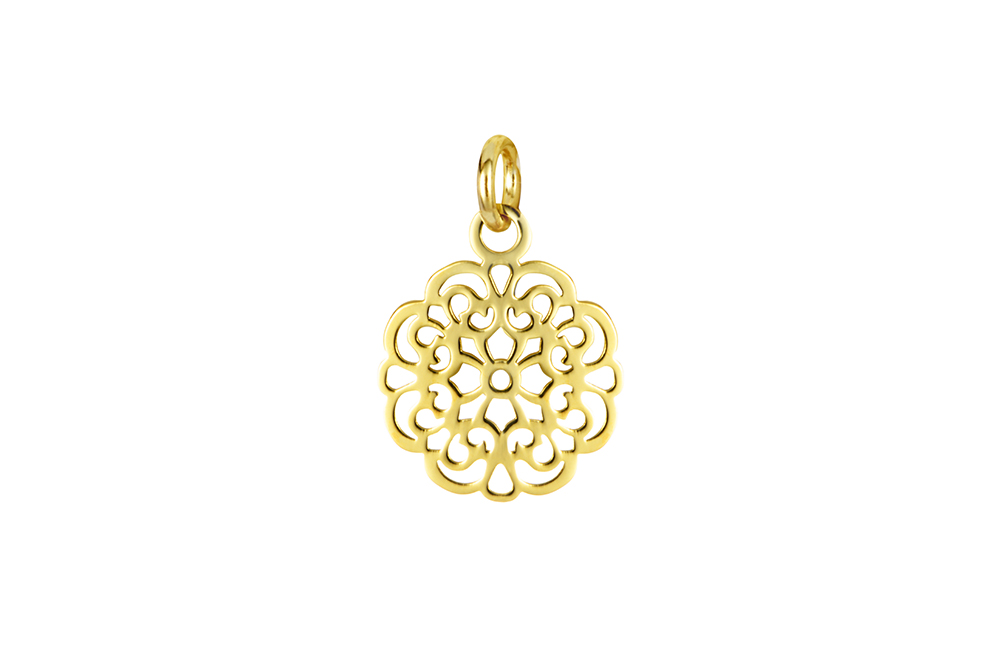 Colgante plata 925 charm mandala
