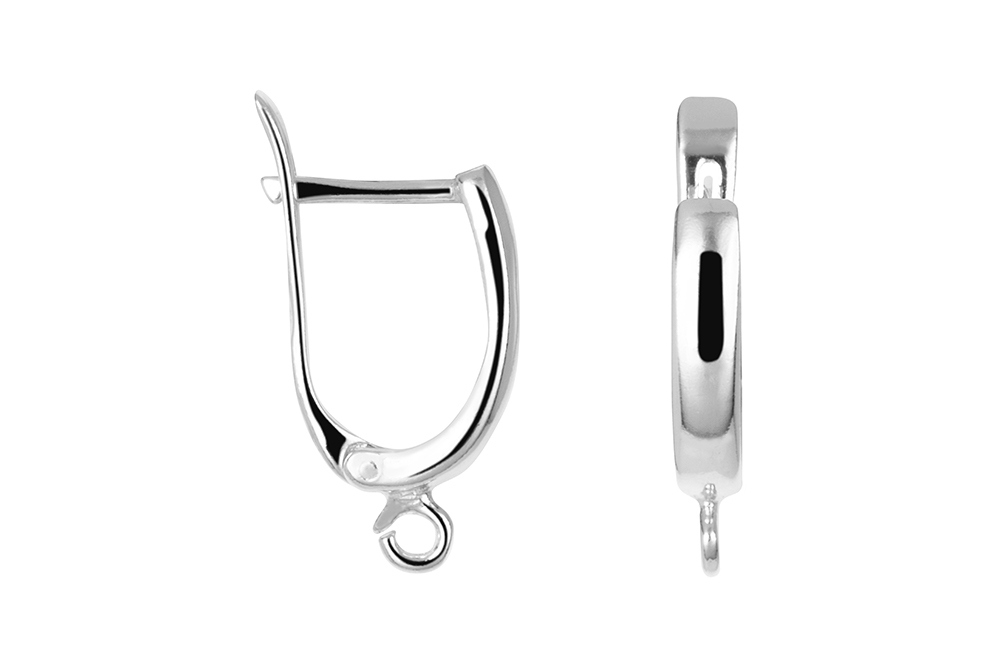 Sterling silver finding earring