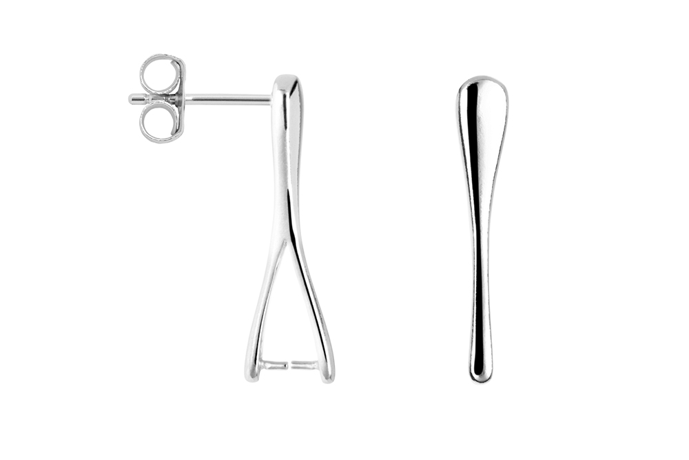 Base de pendiente plata 925