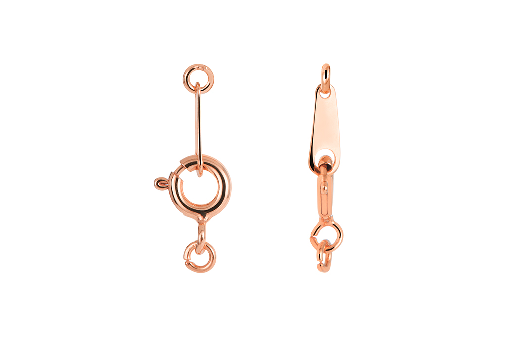 Sterling silver spring ring clap set