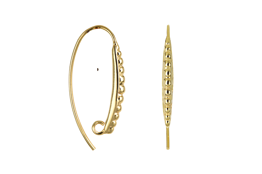 Sterling silver mini beads earring finding