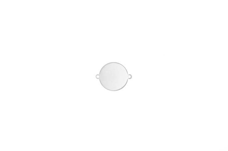 [16496FE100PL] Sterling silver finding 10.00mm (pack of 10) (Sterling silver)