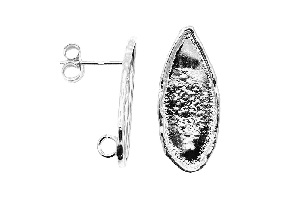 Sterling silver drop earring finding