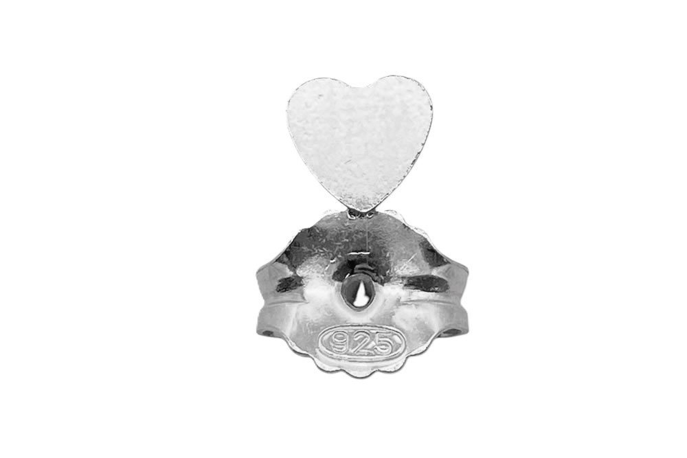 [16538FPL] Presion corazon plata 925 8x12mm (Plata)