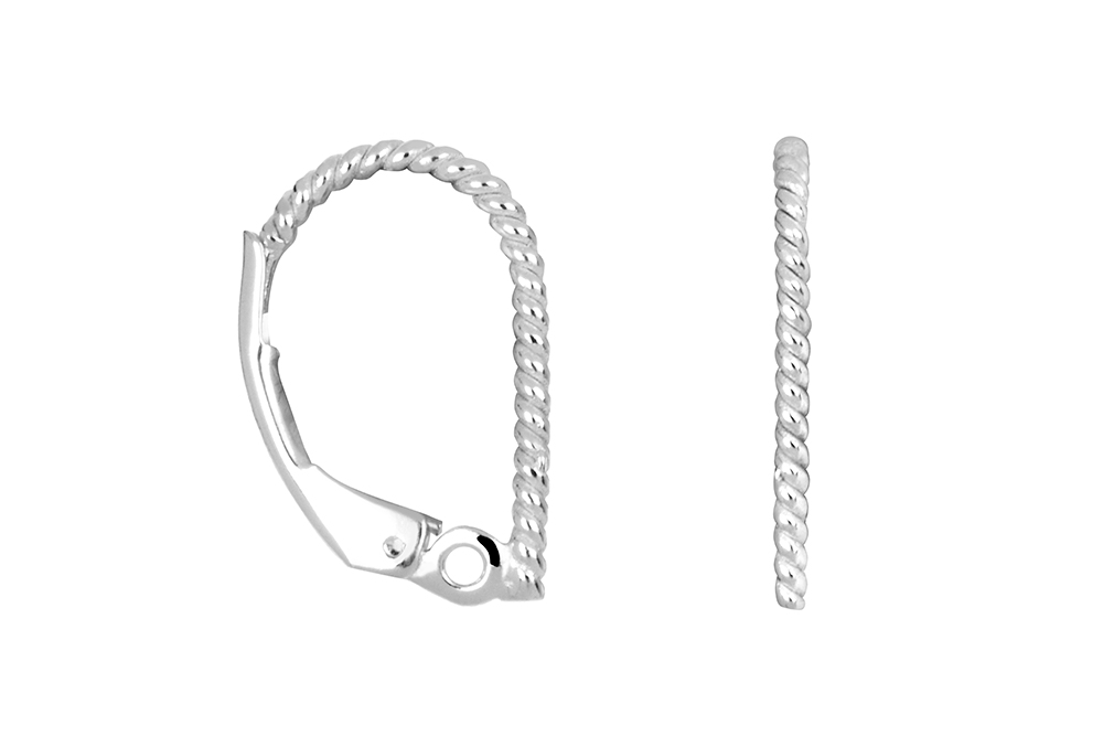 Sterling silver finding earring