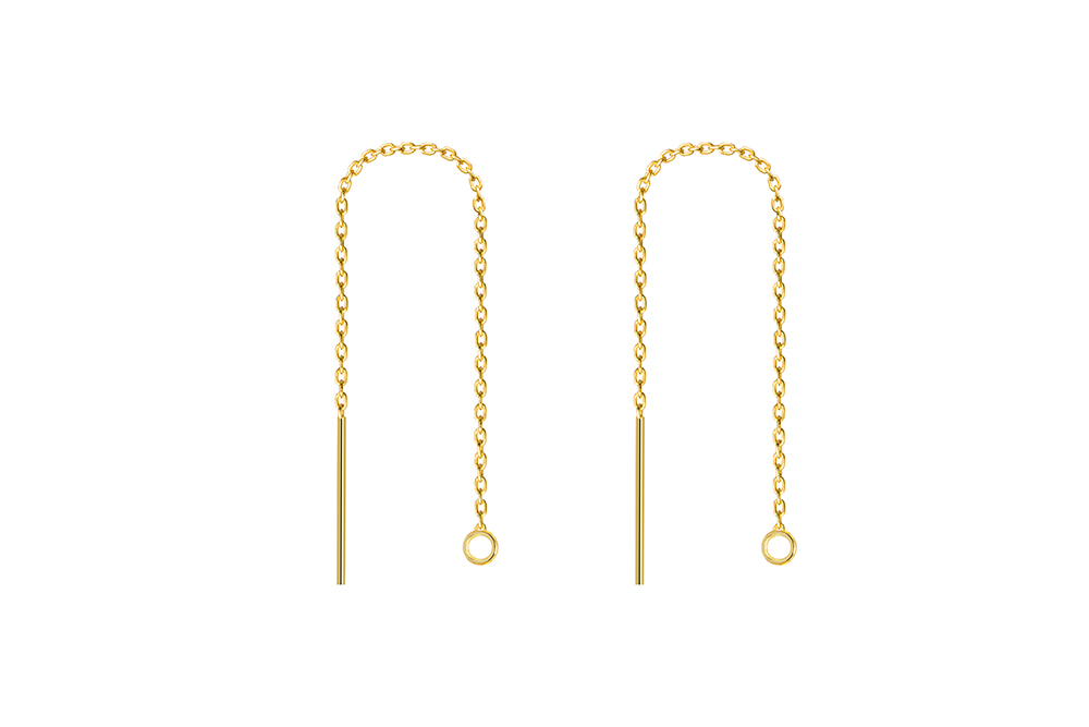 Sterling silver finding earring