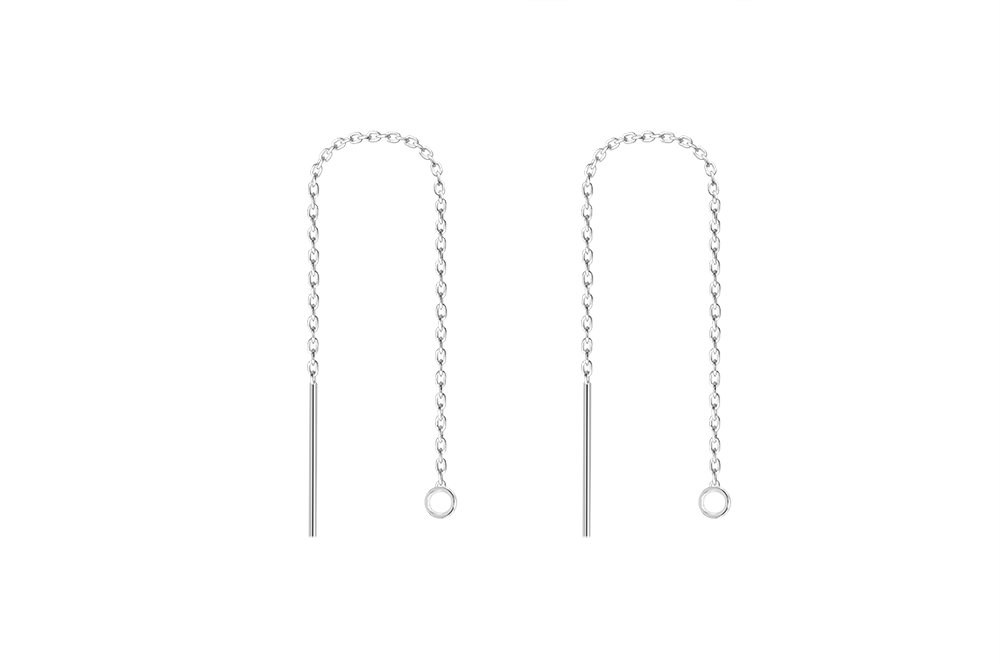 Sterling silver finding earring