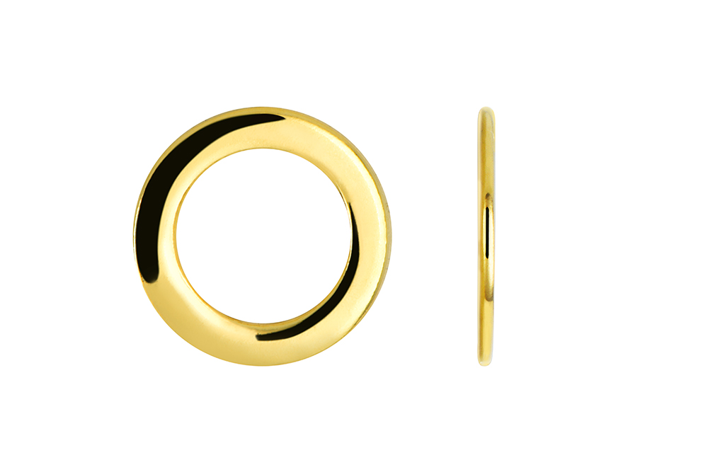 Sterling silver flat ring finding