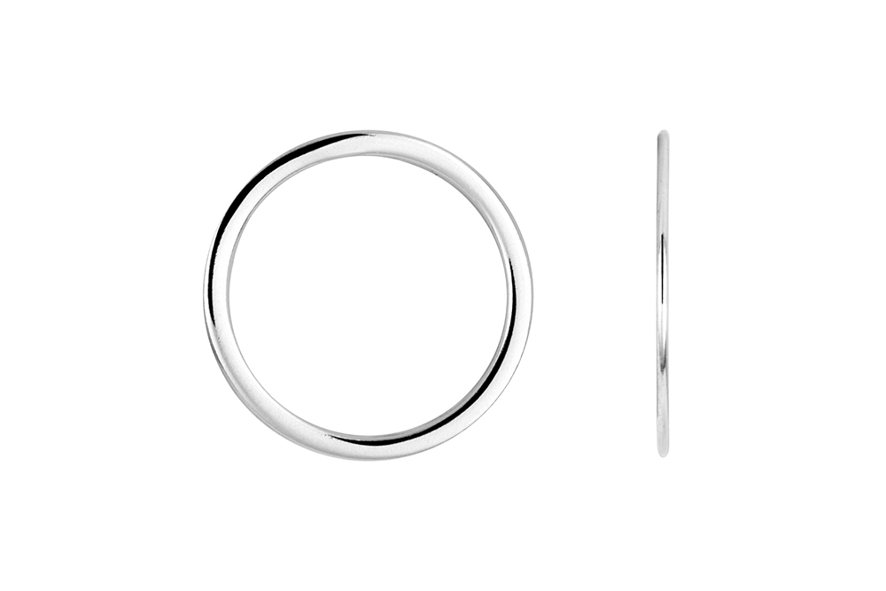[17742FE140PL] Flat sterling silver ring 1.50x0.70mm (Sterling silver)