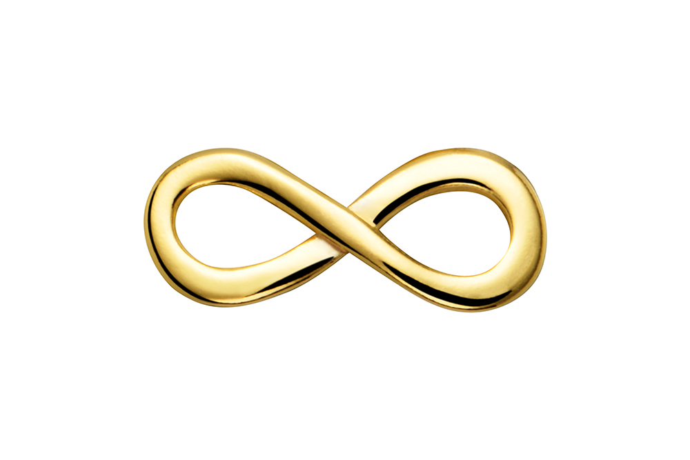 Sterling silver infinity symbol connector