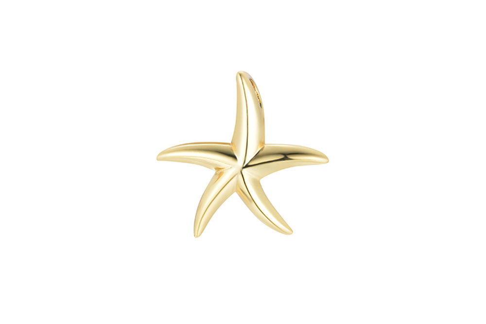 Colgante plata 925 estrella de mar 9x8mm