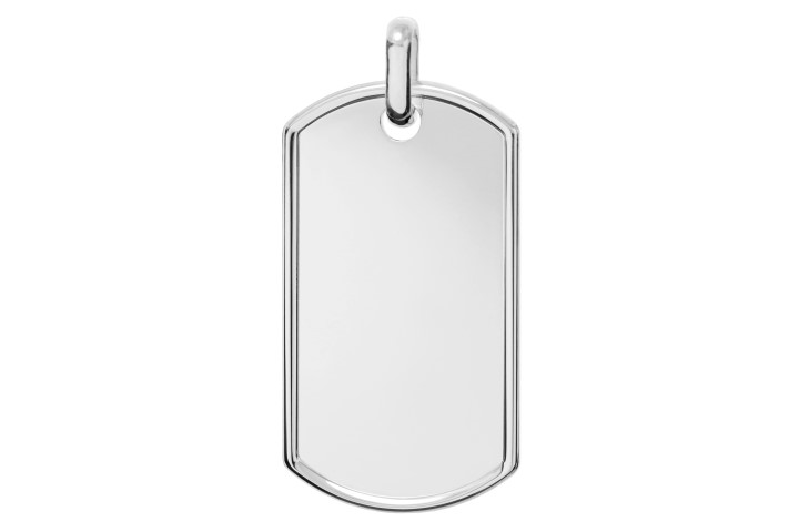 Placa militar plata 925