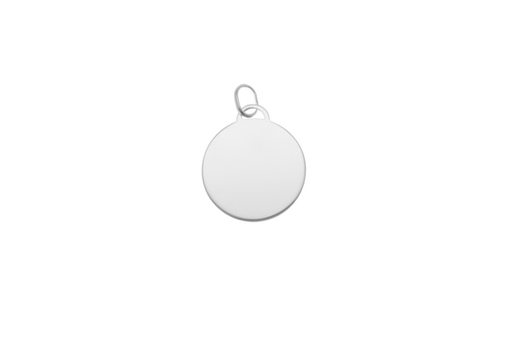 Colgante plata 925 placa redonda (pack de 3)