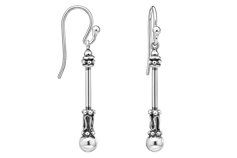 Pendiente plata 925 bali con gancho